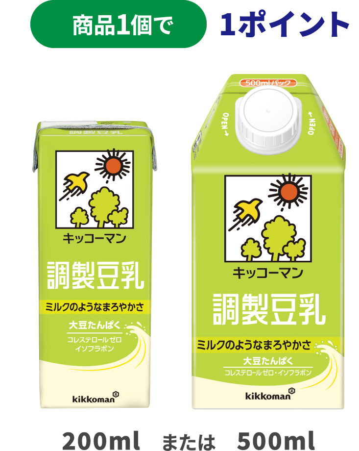 商品1個で1ポイント