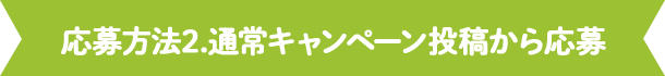 応募方法2.通常キャンペーン投稿から応募
