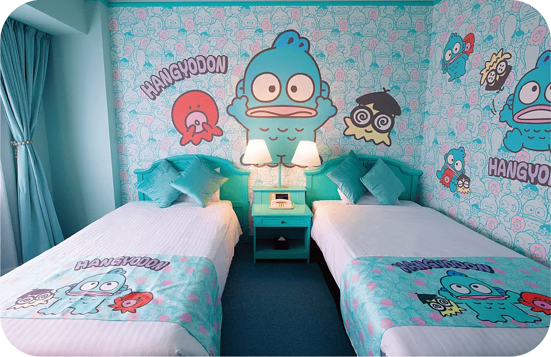 ホテルプラザ神戸はぴだんぶい キャラクタールーム