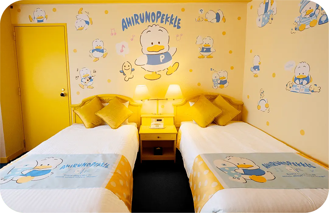 ホテルプラザ神戸はぴだんぶい キャラクタールーム