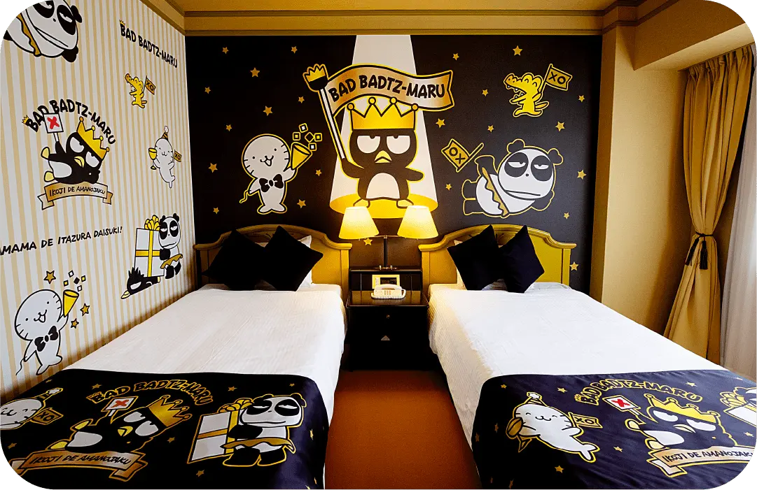 ホテルプラザ神戸はぴだんぶい キャラクタールーム