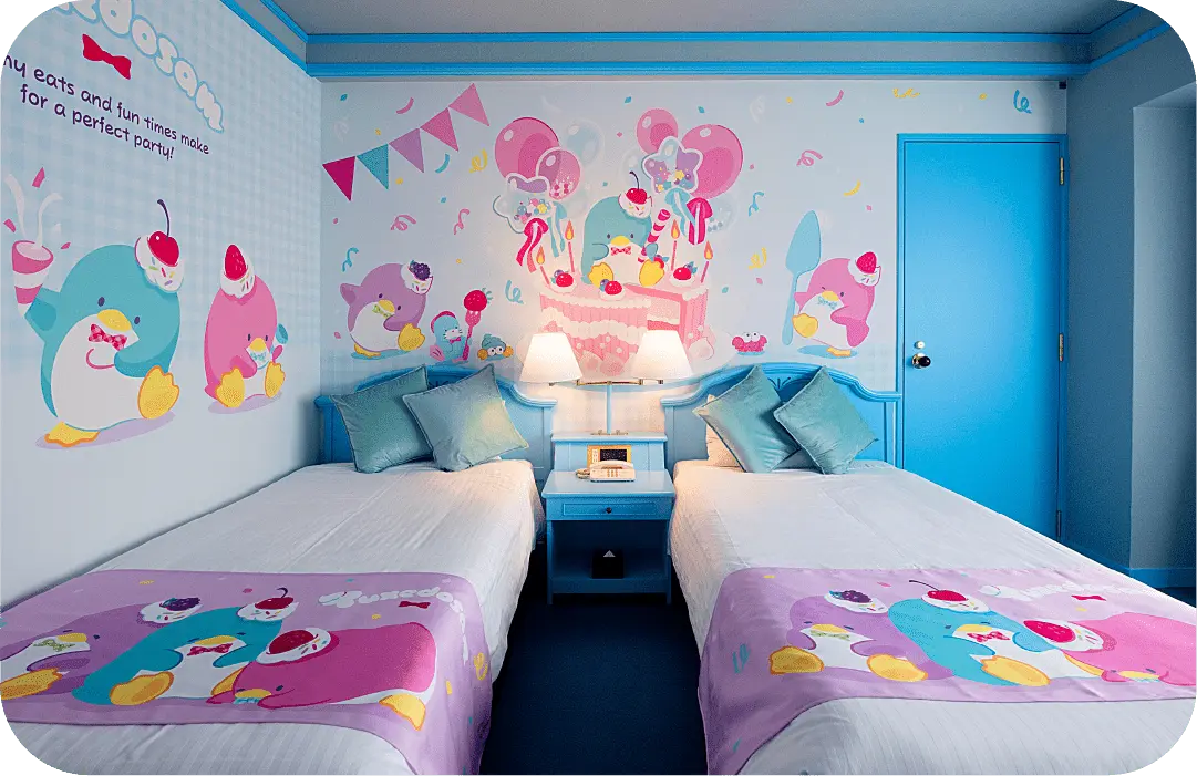 ホテルプラザ神戸はぴだんぶい キャラクタールーム