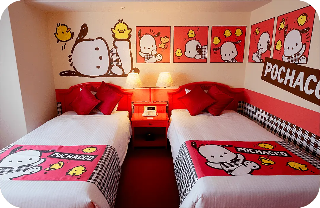 ホテルプラザ神戸はぴだんぶい キャラクタールーム