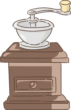 コーヒーミルイラスト