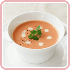 混ぜるだけ！豆乳トマトスープ