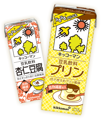 豆乳飲料プリン・豆乳飲料杏仁豆腐