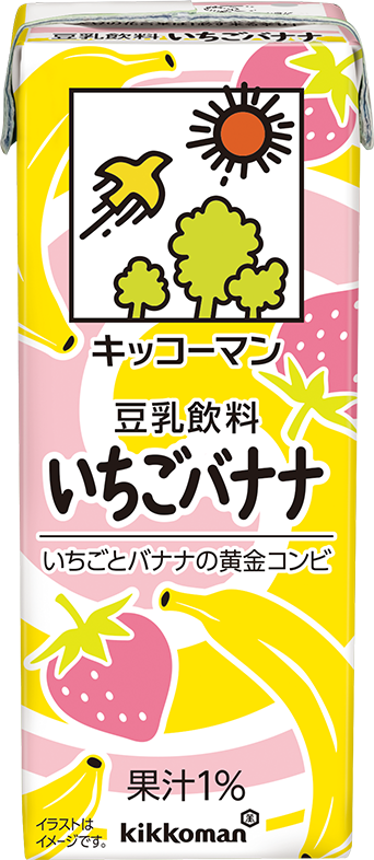 豆乳飲料いちごバナナ