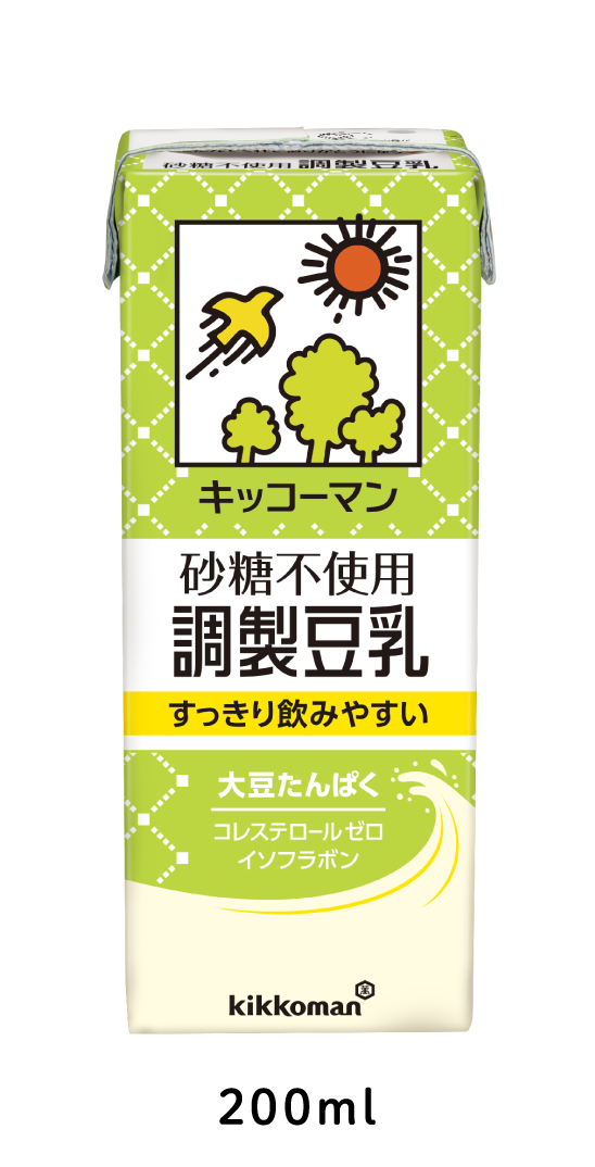 キッコーマン 砂糖不使用調製豆乳 200ml