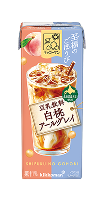 至福のごほうび　豆乳飲料 白桃アールグレイパッケージ
