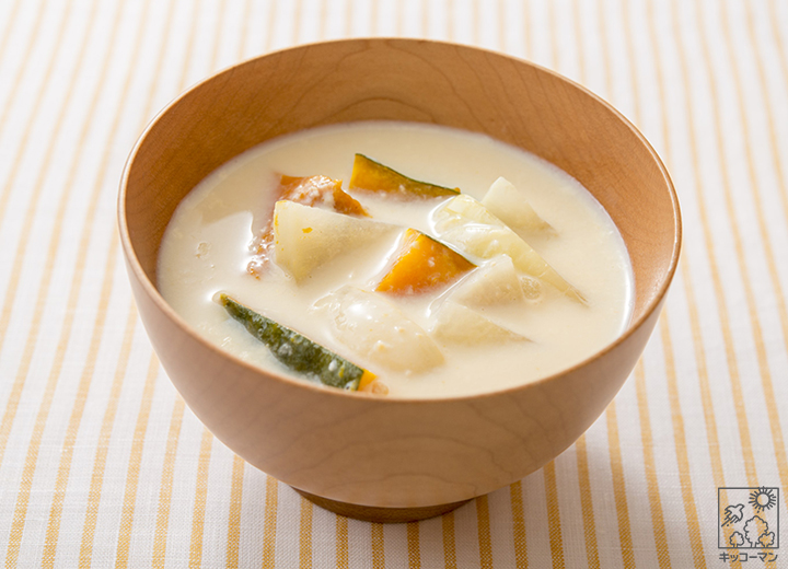 ゴロゴロ野菜の豆乳みそ汁