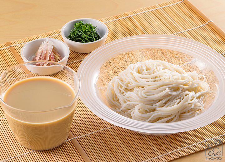 豆乳つゆ×そうめん